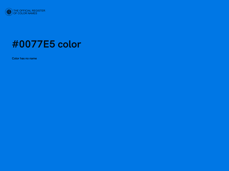 #0077E5 color image