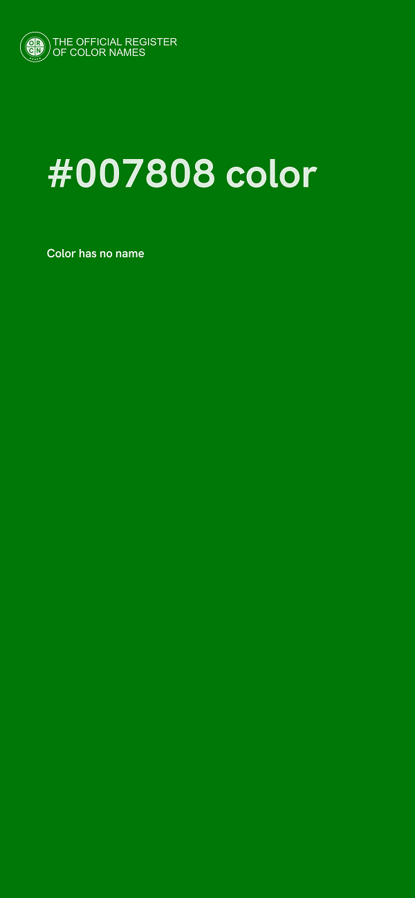 #007808 color image