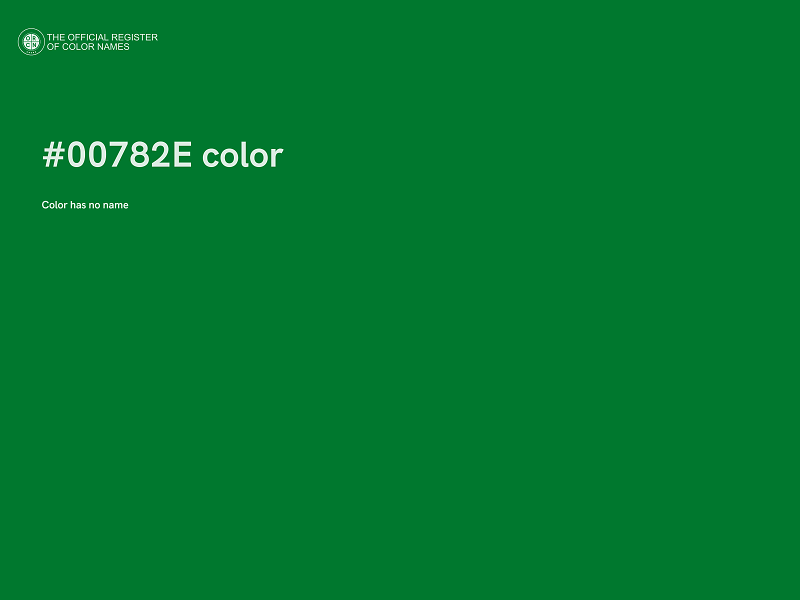 #00782E color image