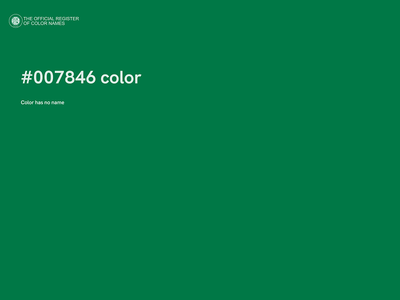 #007846 color image