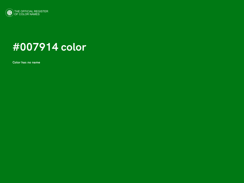 #007914 color image