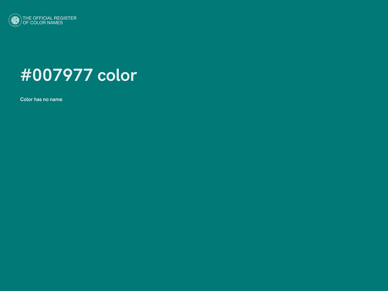 #007977 color image