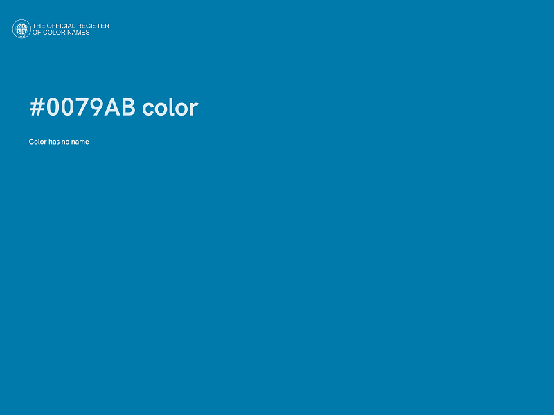 #0079AB color image