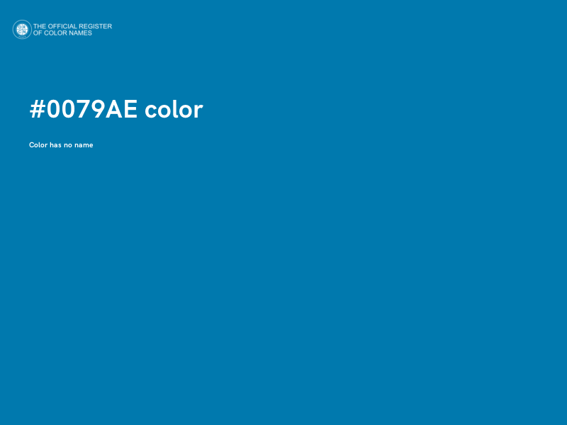 #0079AE color image