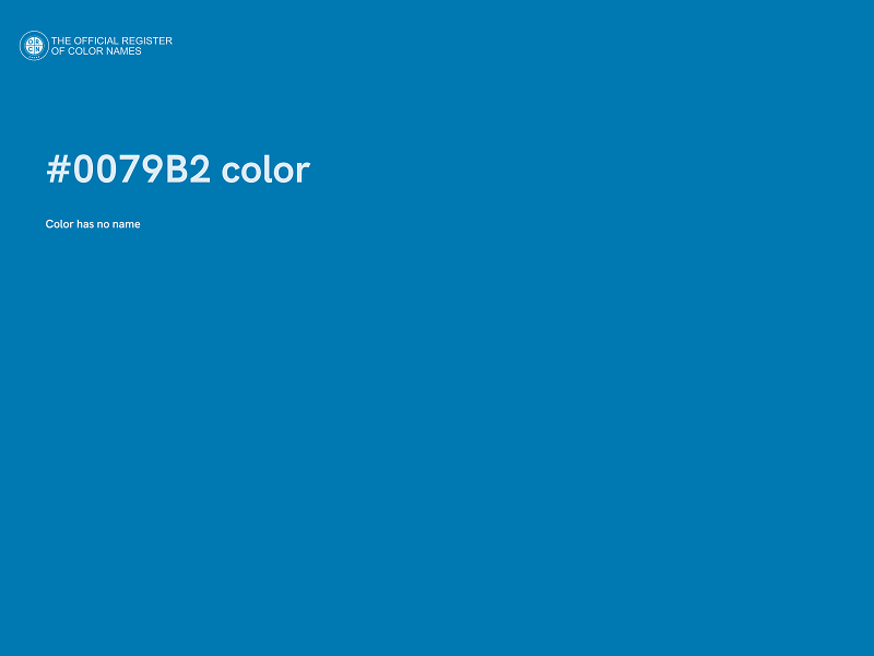 #0079B2 color image