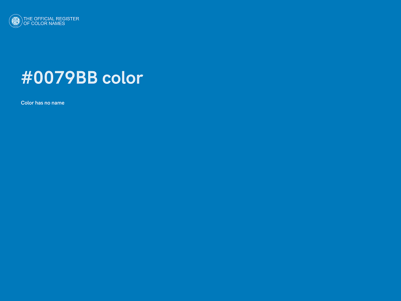 #0079BB color image