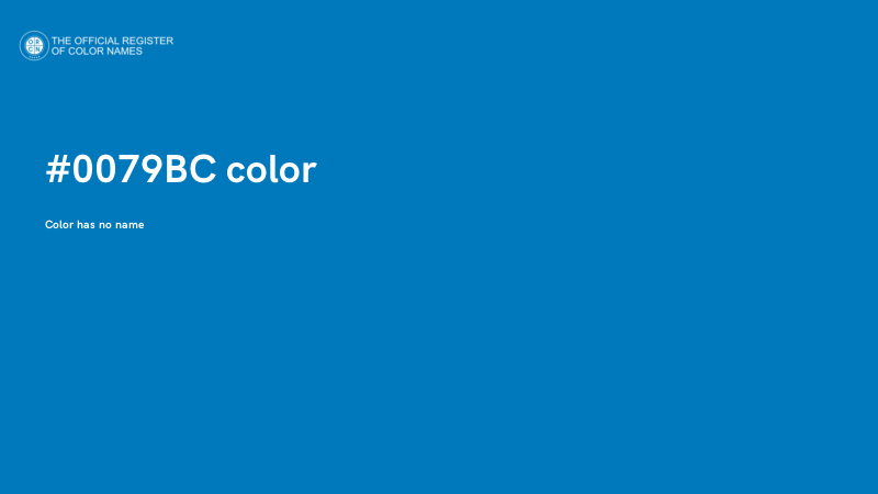 #0079BC color image