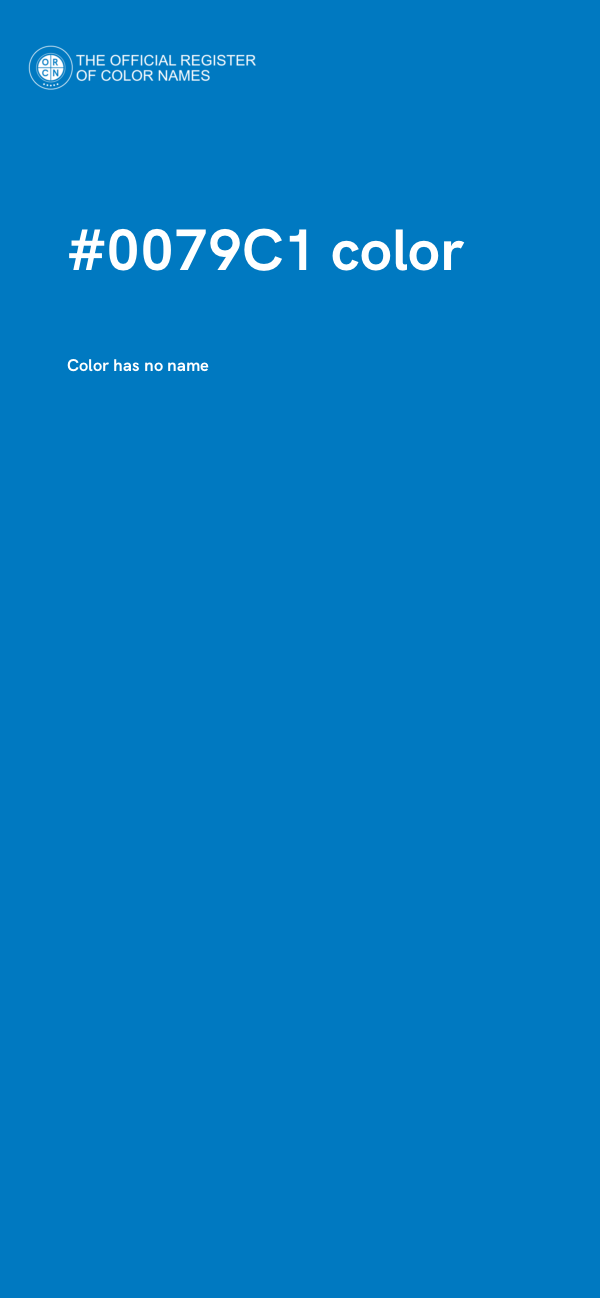 #0079C1 color image