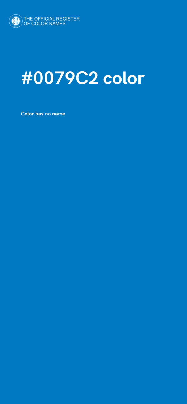 #0079C2 color image
