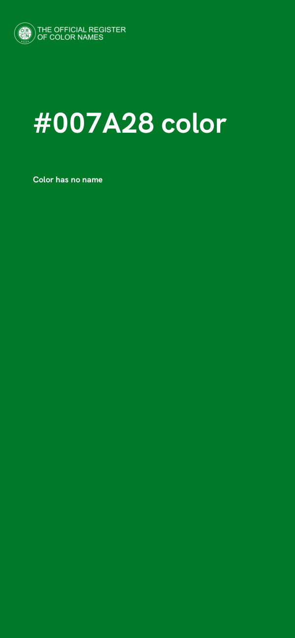 #007A28 color image