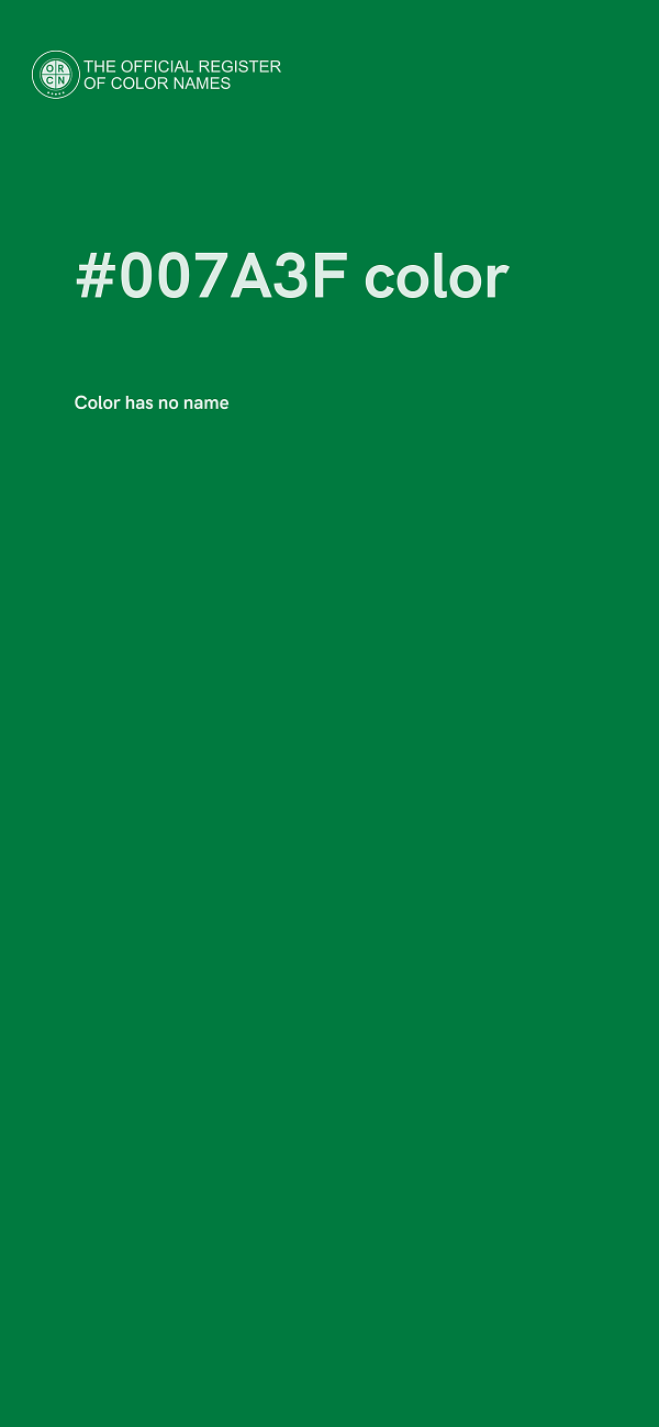 #007A3F color image