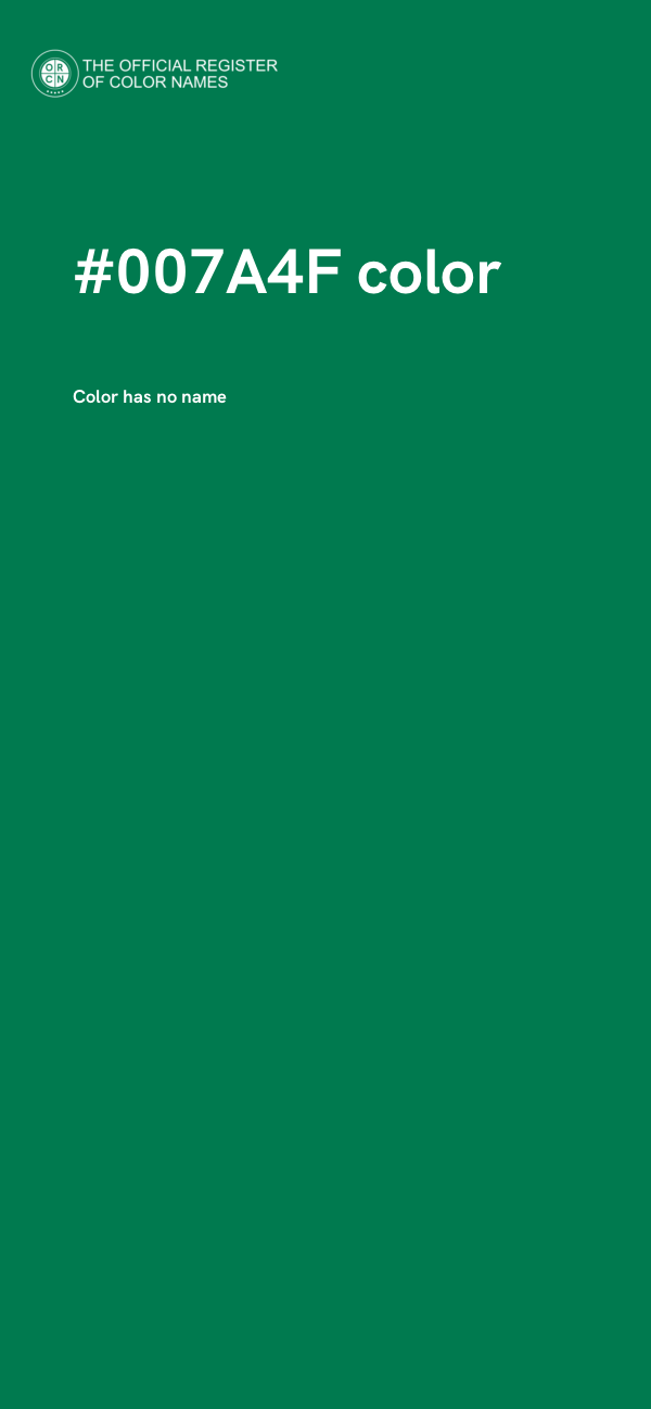 #007A4F color image