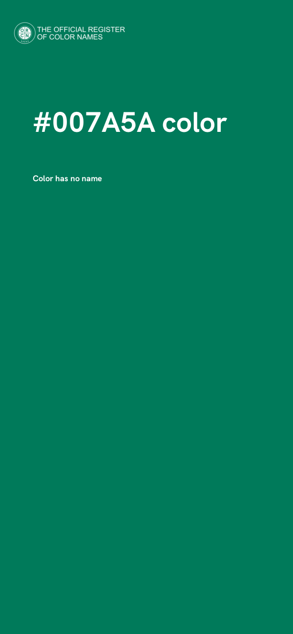 #007A5A color image