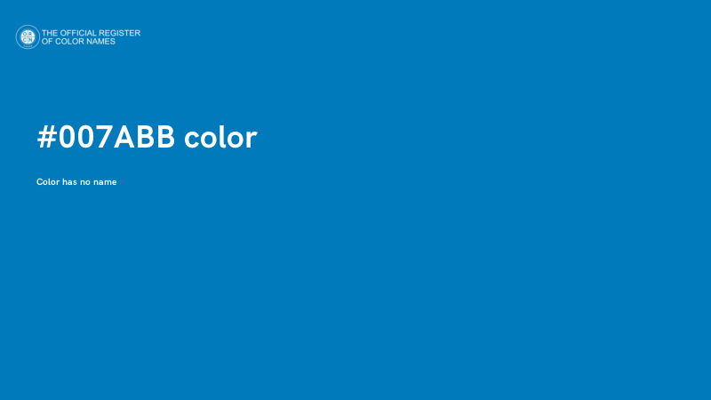 #007ABB color image