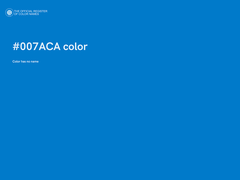 #007ACA color image