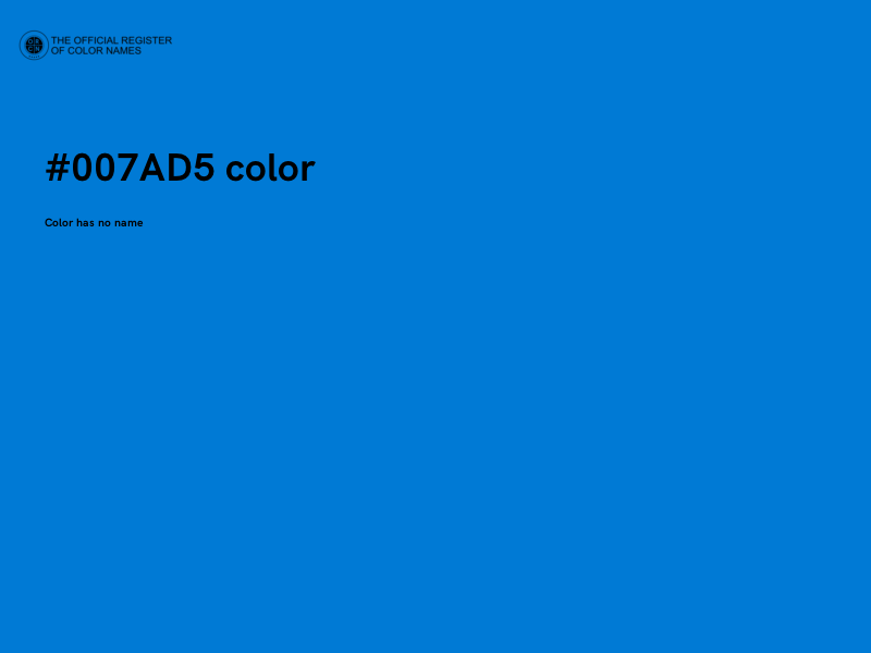 #007AD5 color image