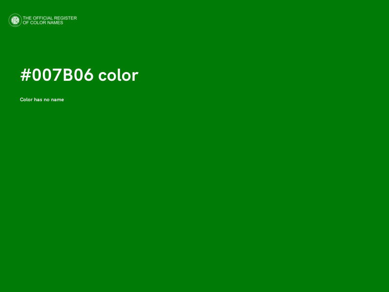 #007B06 color image
