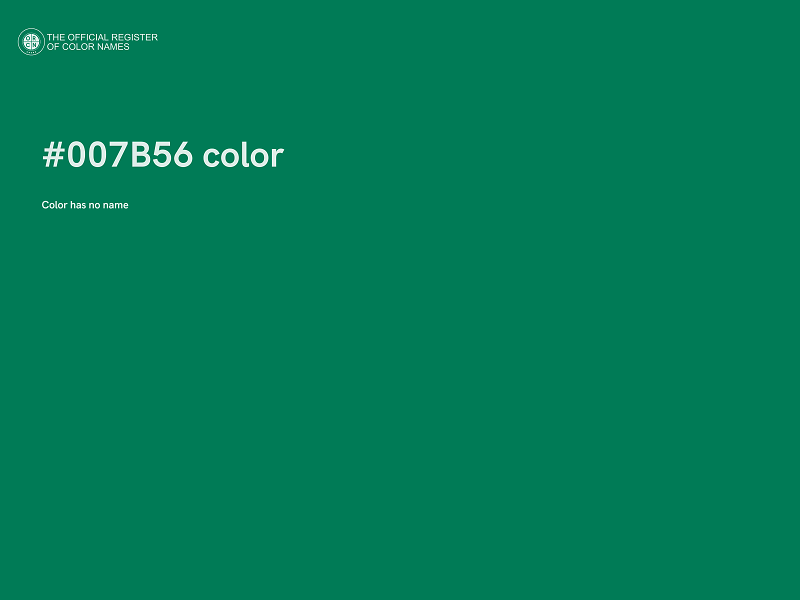 #007B56 color image