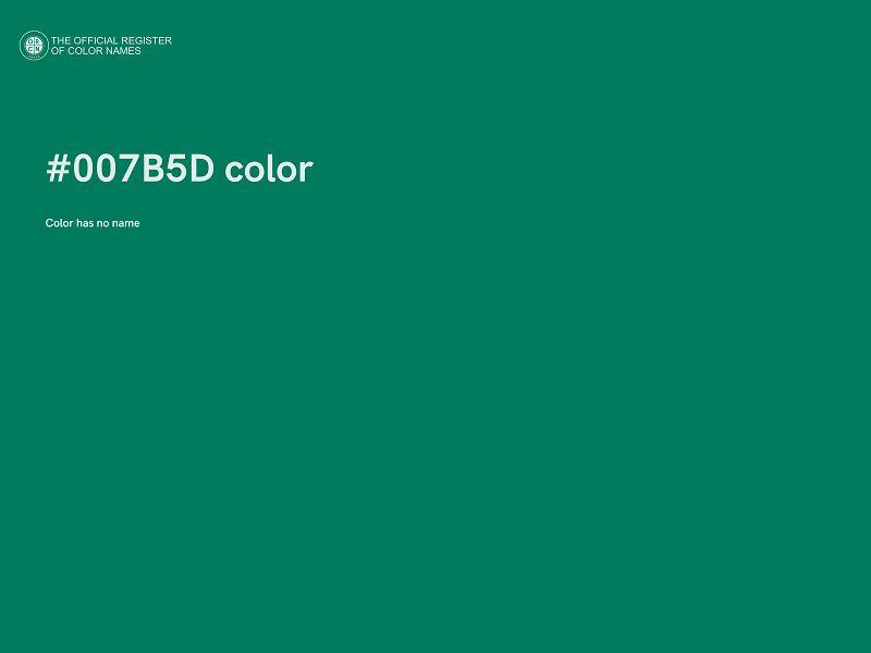 #007B5D color image