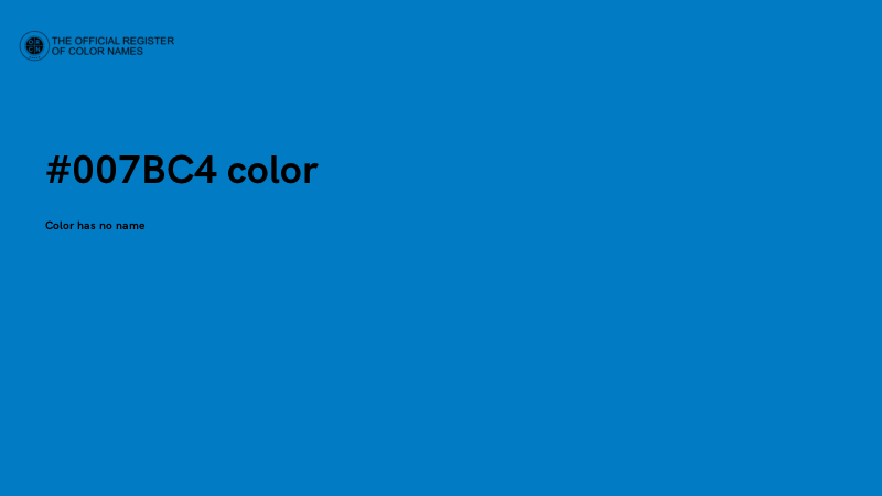 #007BC4 color image