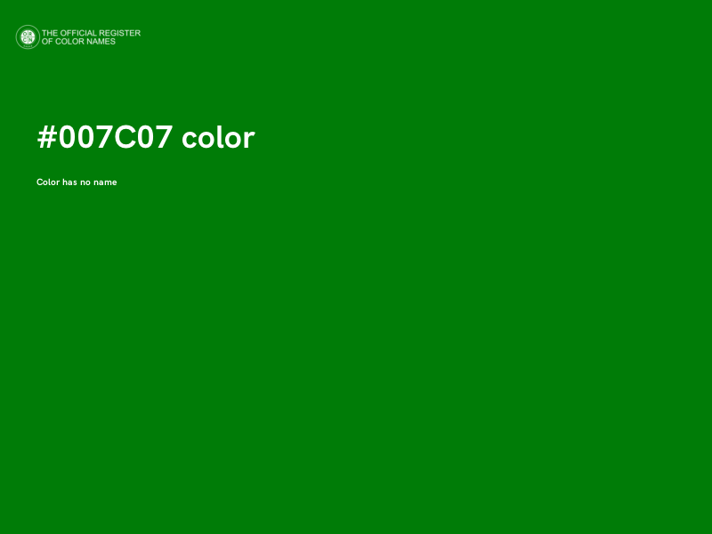 #007C07 color image