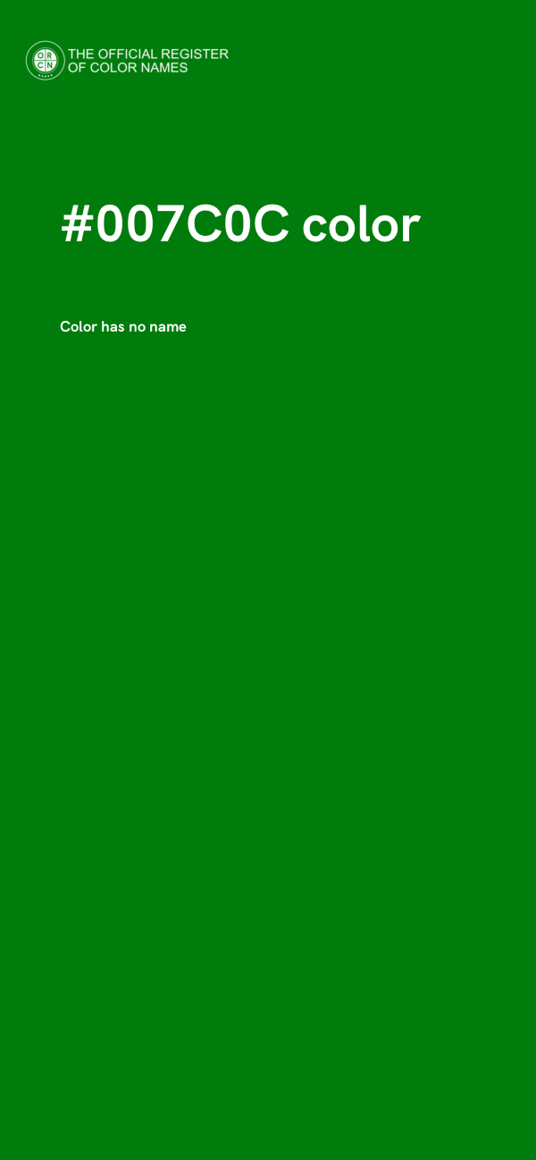 #007C0C color image