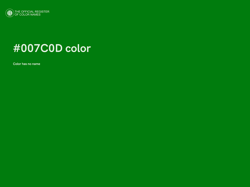 #007C0D color image