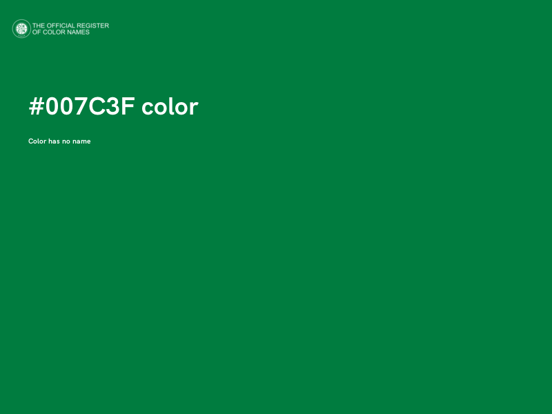 #007C3F color image