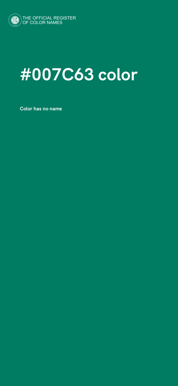 #007C63 color image