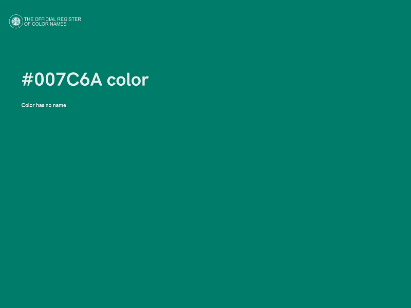 #007C6A color image