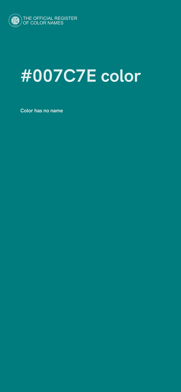 #007C7E color image