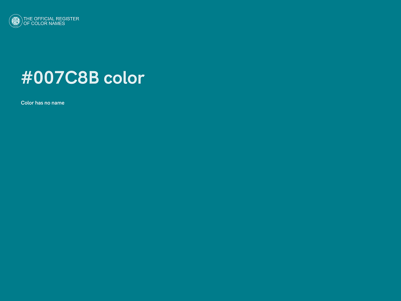 #007C8B color image