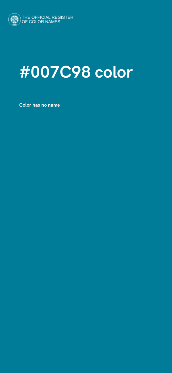 #007C98 color image