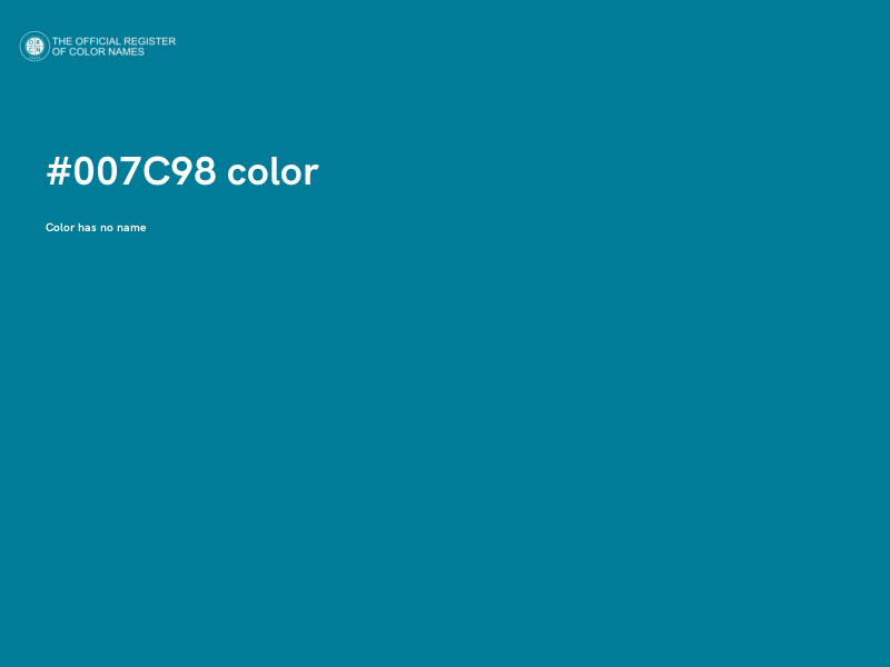 #007C98 color image