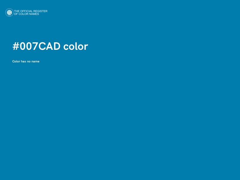 #007CAD color image