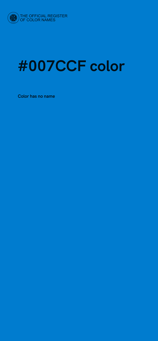 #007CCF color image