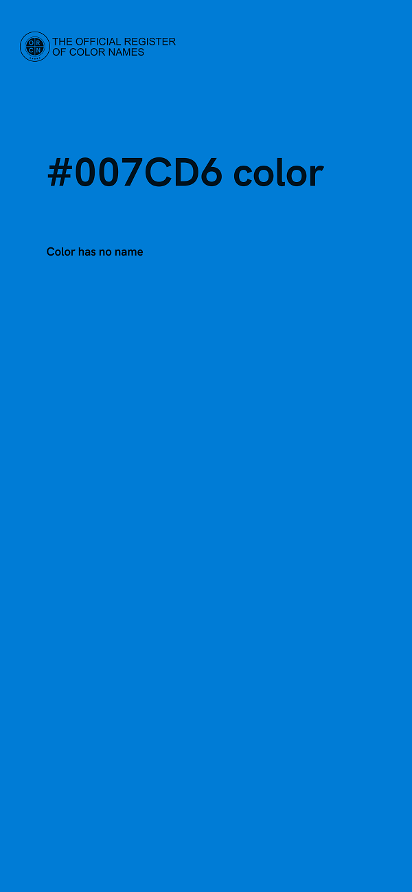 #007CD6 color image