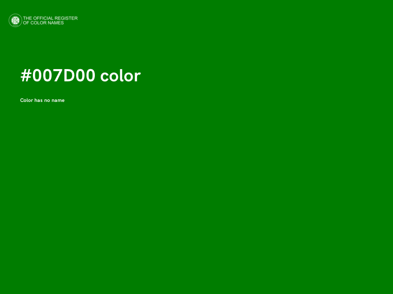 #007D00 color image