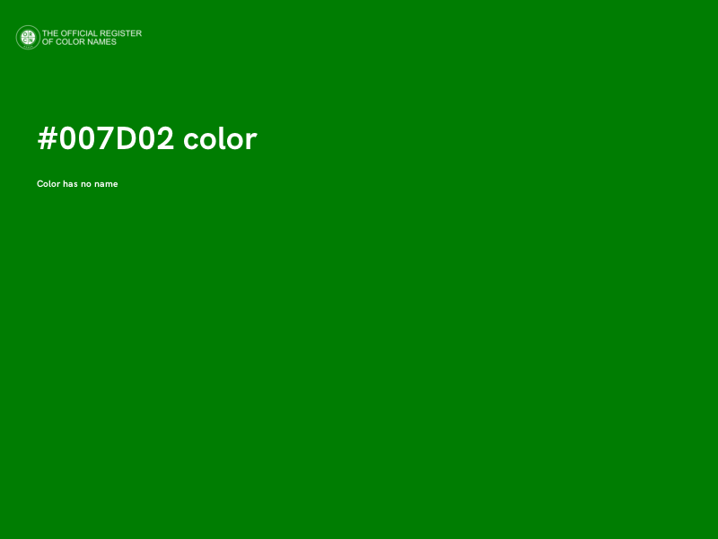 #007D02 color image