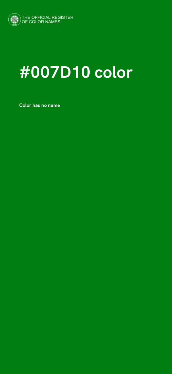 #007D10 color image