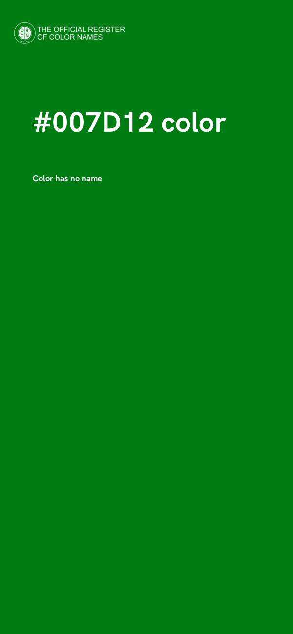 #007D12 color image