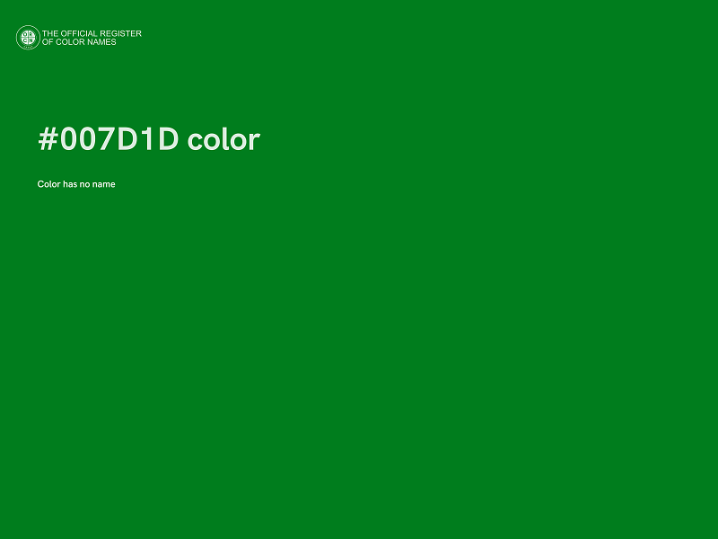 #007D1D color image