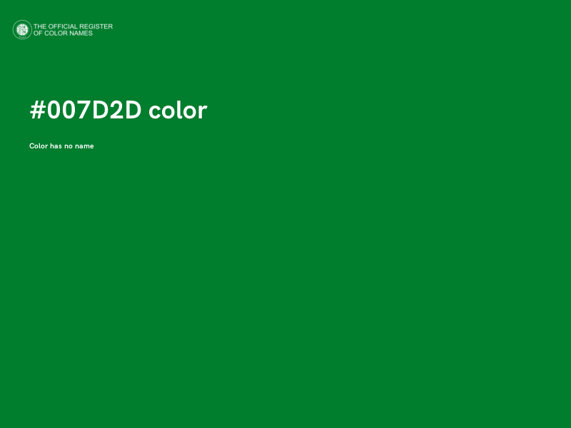 #007D2D color image