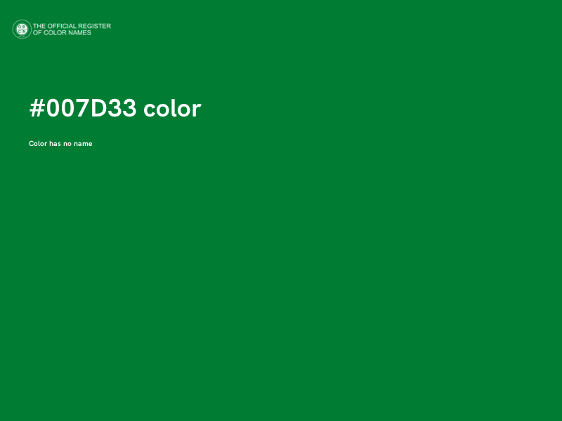 #007D33 color image