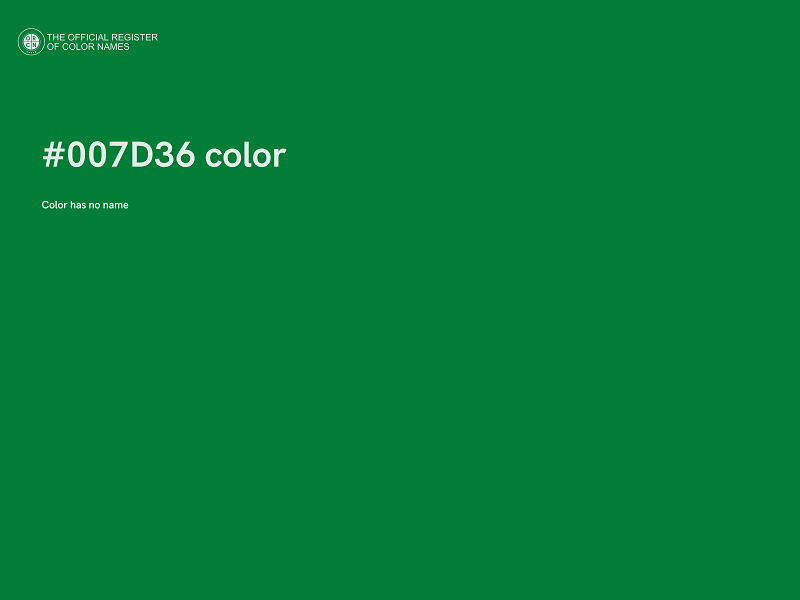 #007D36 color image