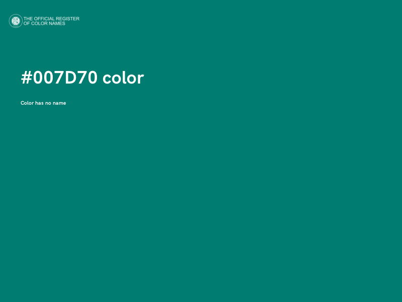 #007D70 color image