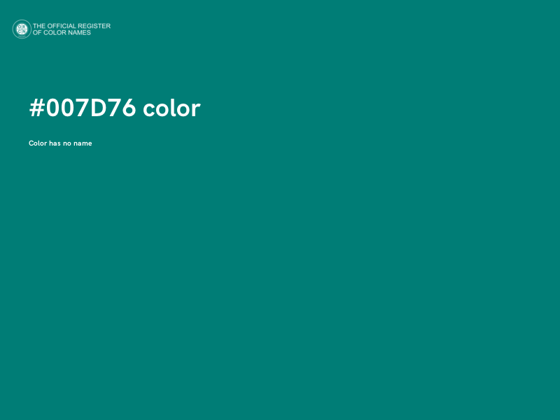 #007D76 color image