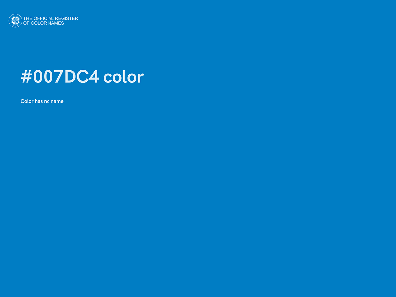 #007DC4 color image