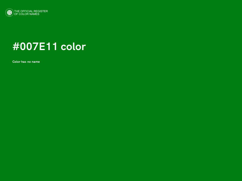 #007E11 color image