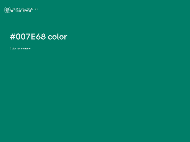 #007E68 color image